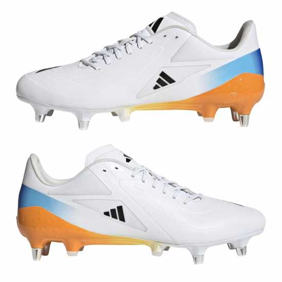 Adidas Adizero Rs15 Ultimate Adults Soft Ground Rugby Boots Wht/Blk/luc Adidas Adizero Rs15 Ultimate Adults Soft Ground Rugby Boots Wht/Blk/luc