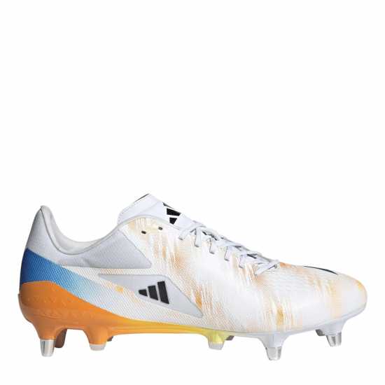 Adidas Rs-15 Pro Adults Soft Ground Rugby Boots Wht/Blk/luc 