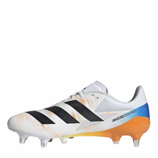 Adidas Rs-15 Pro Adults Soft Ground Rugby Boots Wht/Blk/luc 