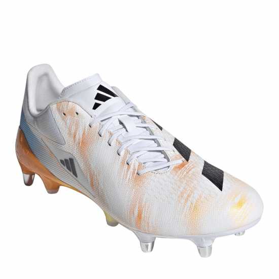 Adidas Rs-15 Pro Adults Soft Ground Rugby Boots Wht/Blk/luc 