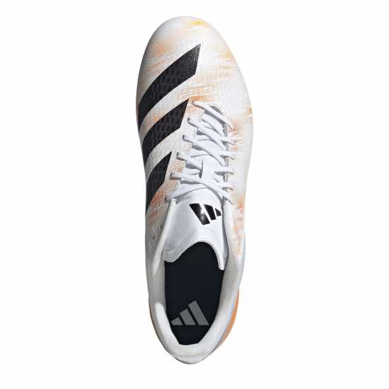 Adidas Rs-15 Pro Adults Soft Ground Rugby Boots Wht/Blk/luc 
