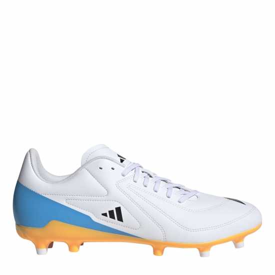 Adidas Rs-15 Adults Firm Ground Rugby Boots Wht/Blk/luc Adidas Rs-15 Adults Firm Ground Rugby Boots Wht/Blk/luc