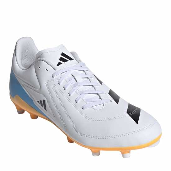 Adidas Rs-15 Adults Firm Ground Rugby Boots Wht/Blk/luc Adidas Rs-15 Adults Firm Ground Rugby Boots Wht/Blk/luc