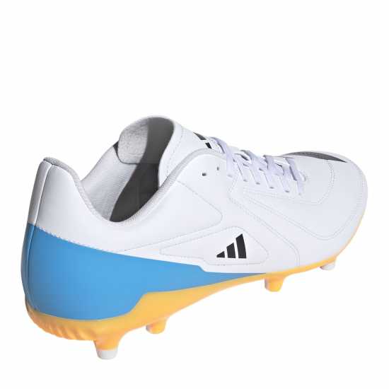 Adidas Rs-15 Adults Firm Ground Rugby Boots Wht/Blk/luc Adidas Rs-15 Adults Firm Ground Rugby Boots Wht/Blk/luc