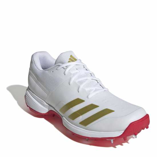 Adidas Cricket Spikes White/Red Adidas Cricket Spikes White/Red