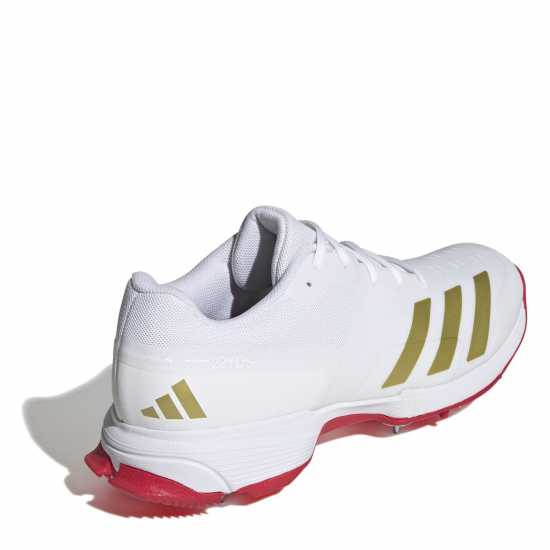 Adidas Cricket Spikes White/Red Adidas Cricket Spikes White/Red