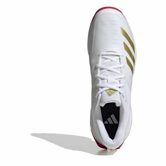 Adidas Cricket Spikes White/Red Adidas Cricket Spikes White/Red