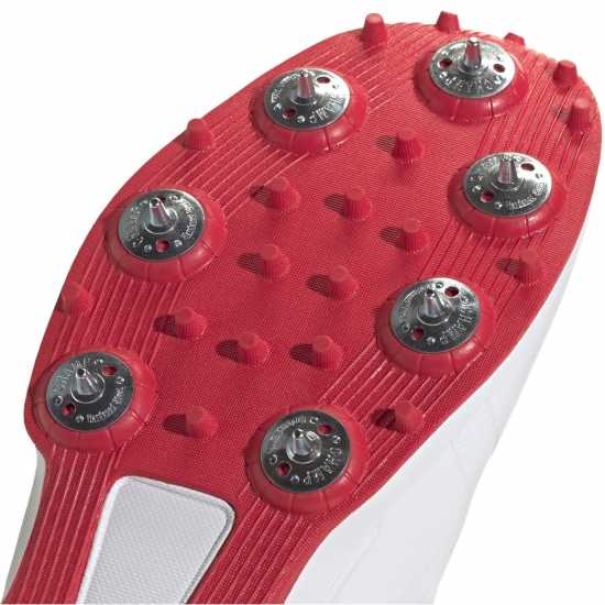 Adidas Cricket Spikes White/Red Adidas Cricket Spikes White/Red
