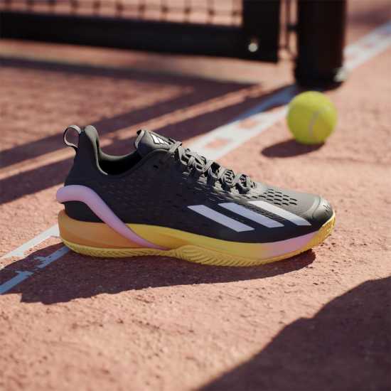 Adidas Adizero Cybersonic Clay Tennis Shoes Mens Черно/Металик/Искра Тенис маратонки