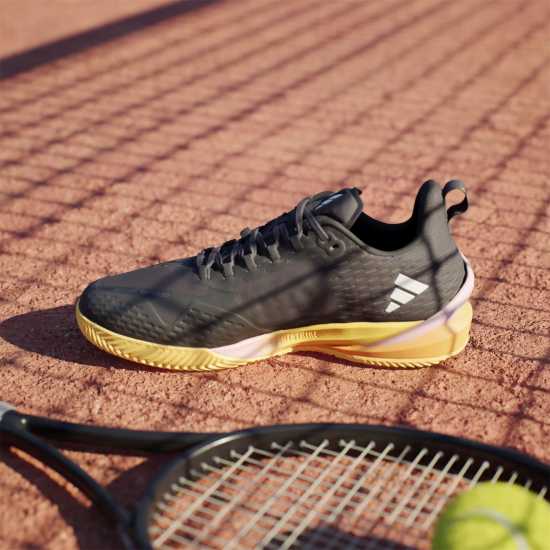 Adidas Adizero Cybersonic Clay Tennis Shoes Mens Черно/Металик/Искра Тенис маратонки