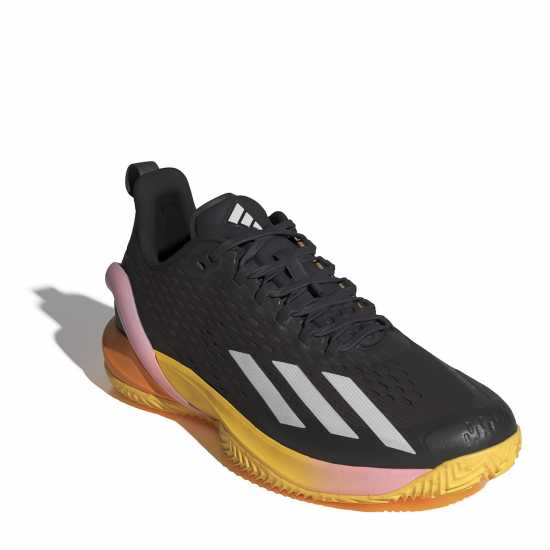Adidas Adizero Cybersonic Clay Tennis Shoes Mens Черно/Металик/Искра Тенис маратонки