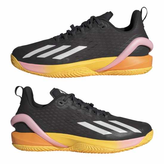 Adidas Adizero Cybersonic Clay Tennis Shoes Mens Черно/Металик/Искра Тенис маратонки
