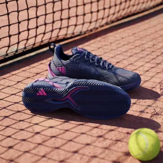 Adidas Adizero Cybersonic Clay Tennis Shoes Mens Син/Мет/Розово Тенис маратонки