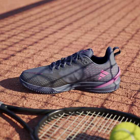 Adidas Adizero Cybersonic Clay Tennis Shoes Mens Син/Мет/Розово Тенис маратонки