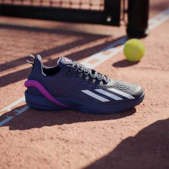 Adidas Adizero Cybersonic Clay Tennis Shoes Mens Син/Мет/Розово Тенис маратонки