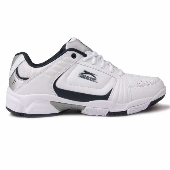 Slazenger Мъжки Маратонки За Тенис Mens Tennis Shoes White/Navy Мъжки маратонки