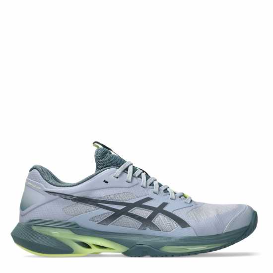 Asics Solution Speed Ff 4 Tennis Shoes Mens Grey Blue/Iron Asics Solution Speed Ff 4 Tennis Shoes Mens Grey Blue/Iron