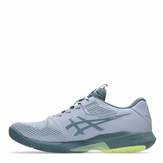 Asics Solution Speed Ff 4 Tennis Shoes Mens Grey Blue/Iron Asics Solution Speed Ff 4 Tennis Shoes Mens Grey Blue/Iron