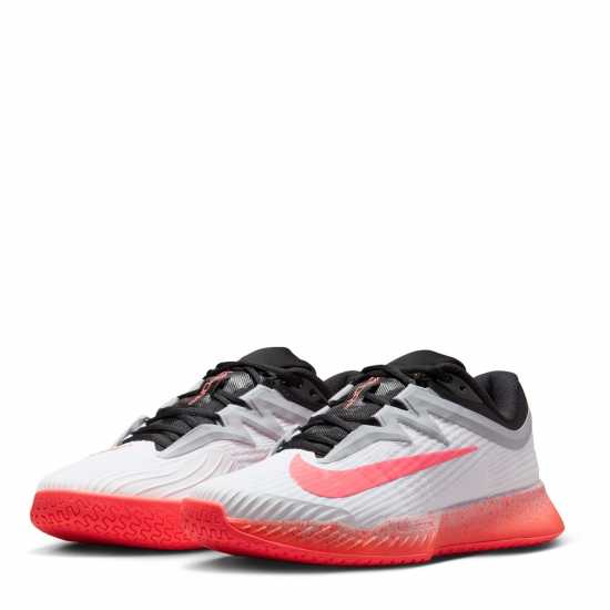 Nike Vapor Pro 3 Tennis Shoes Womens Бяло/Гореща лава 
