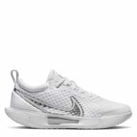Nike Дамски Тенис Маратонки Court Zoom Pro Hard Court Tennis Shoes Ladies White/Silver Дамски маратонки