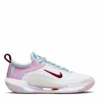 Nike Court Zoom Nxt Trainers White/DkRed/Blu Дамски маратонки