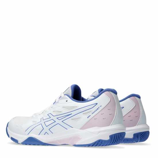 Asics Gel Rocket 11 Women's Indoor Court Shoes White/Sapphire Дамски маратонки