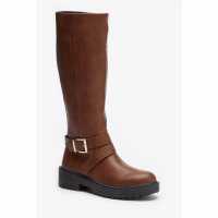Be You Buckle Trim Tall Stretch Calf Boot