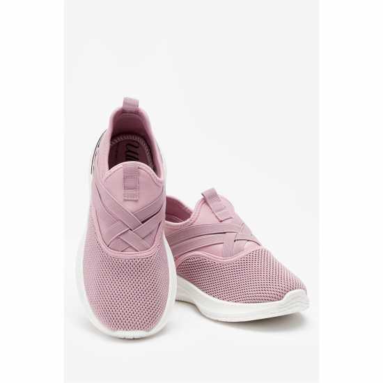 Be You Memory Foam Wrap Front Trainer Rose Pink Дамски маратонки