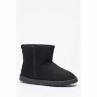 Me Fur Lined Ankle Boot Black