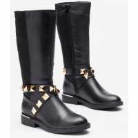 Tall Stud Wrap Round Boot