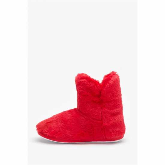 Premium Cosy Bootie Slippers Red  Чехли