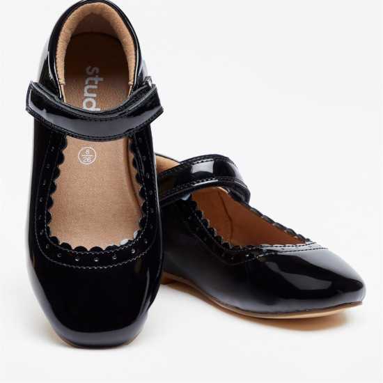 T Bar Patent Mary Jane Shoe  Детски обувки