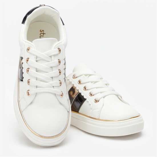 Girls Leopard Trainers  