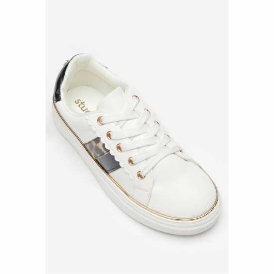 Girls Leopard Trainers  