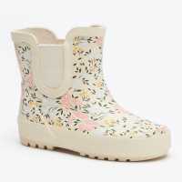 Floral Printed Ankle Length Wellies