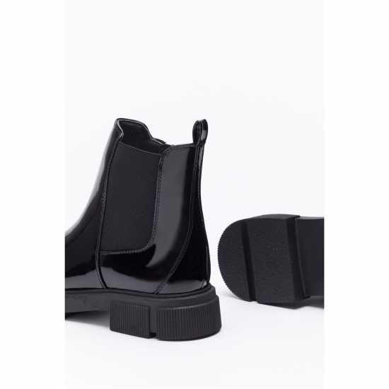 Chelsea Patent Chunky Sole Ankle Boot  Детски ботуши