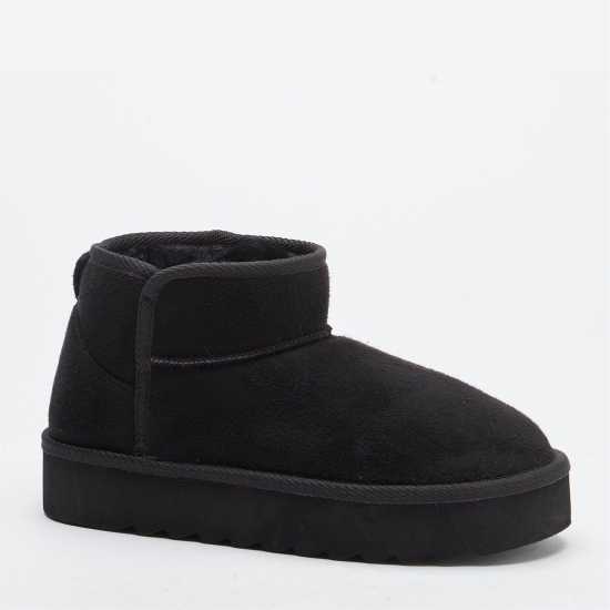 Боти Studio Faux Fur Lined Low Ankle Boots Боти Studio Faux Fur Lined Low Ankle Boots