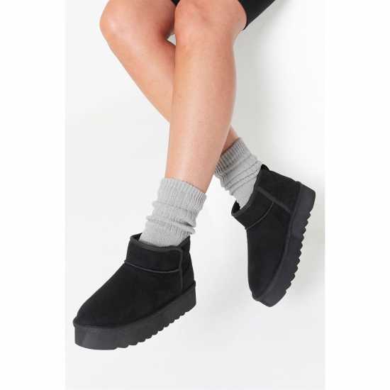 Боти Studio Faux Fur Lined Low Ankle Boots Боти Studio Faux Fur Lined Low Ankle Boots