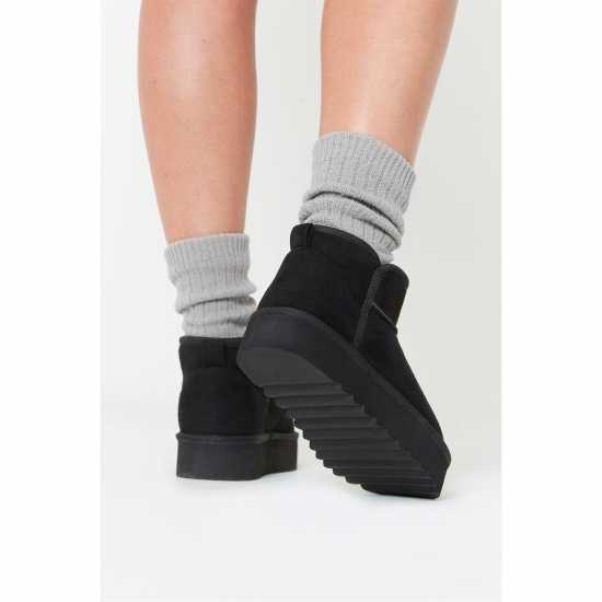 Боти Studio Faux Fur Lined Low Ankle Boots Боти Studio Faux Fur Lined Low Ankle Boots