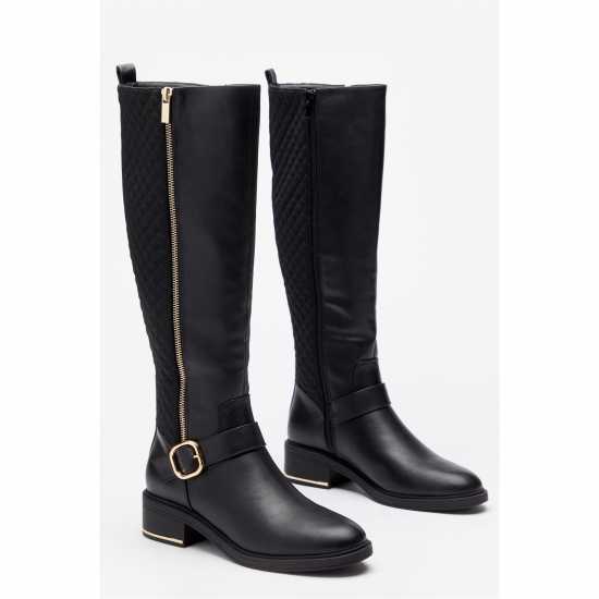 Comfort Quilted Tall Stretch Calf Boot  Дамски ботуши