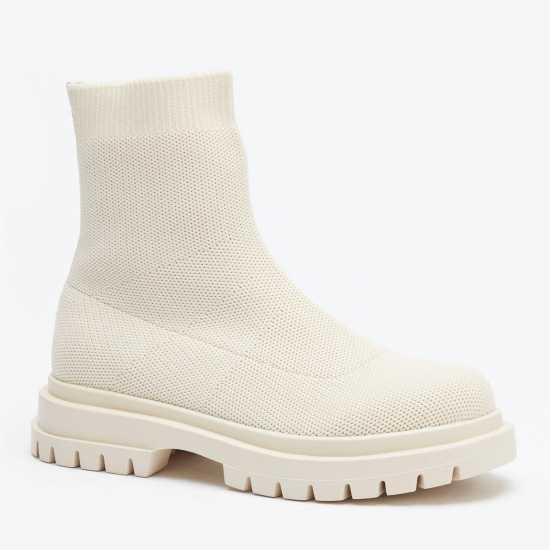 Боти Sole Stone Knitted Ankle Boots
