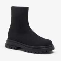 Knitted Boot Black  Детски ботуши