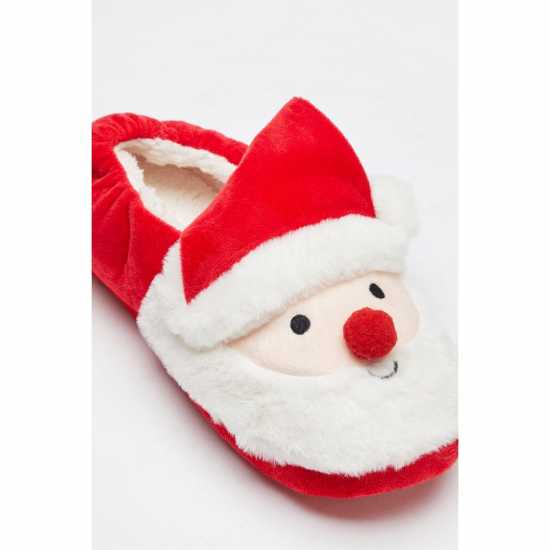 Christmas Santa Slipper Red  Чехли