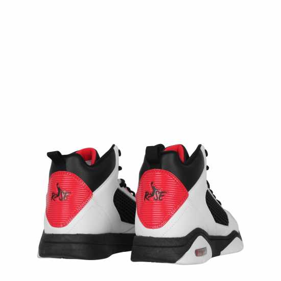 Rise Reverse Basketball Trainers Mens Бяло/Черно/Червено Баскетболни маратонки