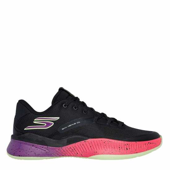 Skechers Nexus Basketball Trainers Mens Черно/Розово Баскетболни маратонки