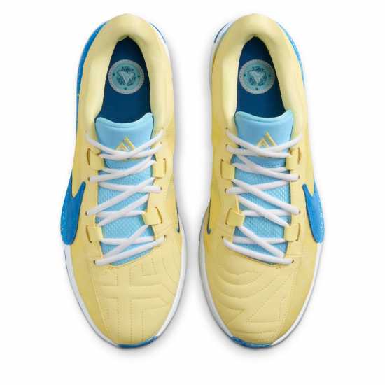 Nike Zoom Freak 5 Basketball Shoes Yellow/Blue Мъжки баскетболни маратонки