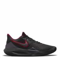 Nike Precision 5 Basketball Shoe Mens Grey/Grey/Red Мъжки баскетболни маратонки