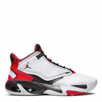 Air Jordan Max Aura 4 Men's Shoes White/Black/Red Баскетболни маратонки