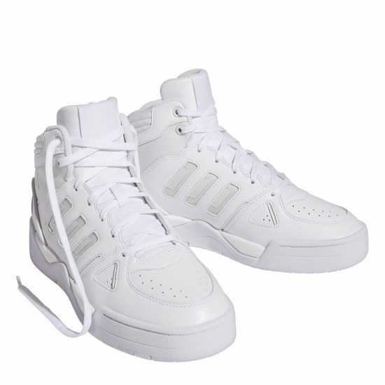 Adidas Midcity Mid Shoes Mens Triple White Мъжки баскетболни маратонки