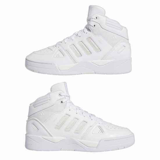 Adidas Midcity Mid Shoes Mens Triple White Мъжки баскетболни маратонки